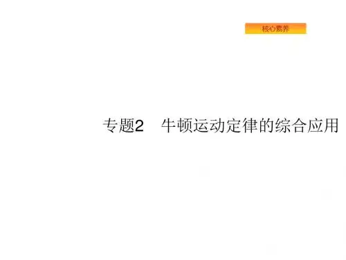 2020版高考物理人教版山东一轮复习课件_专题2牛顿运动定律的综合应用(共73张PPT)
