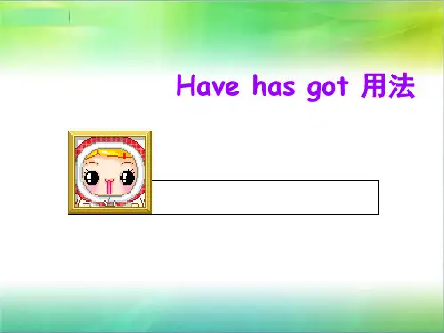 Have has got 用法 ppt课件