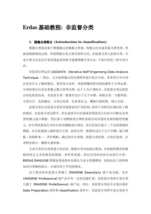 Erdas非监督聚类教程