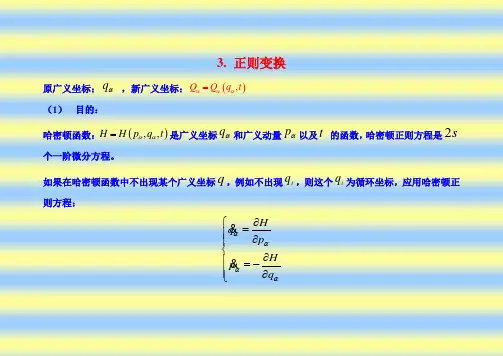 第八章 经典力学的哈密顿理论之四