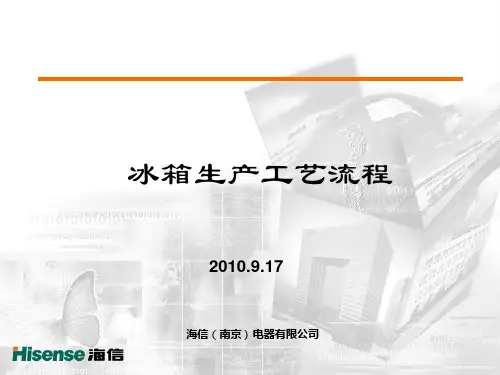 冰箱基本工艺流程--海信