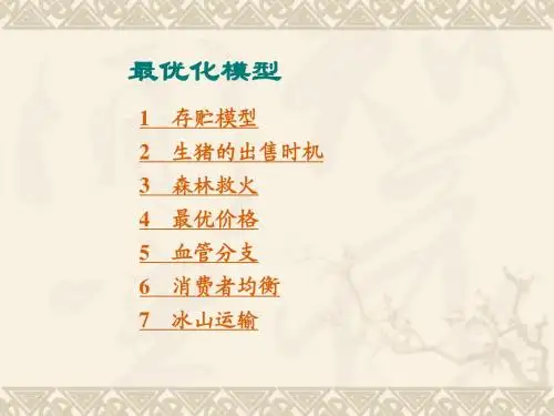 最优化模型