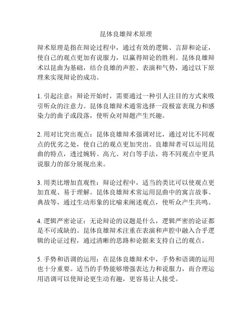 昆体良雄辩术原理