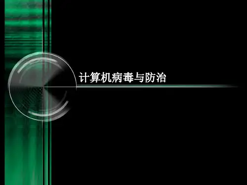 计算机病毒与防治精品PPT课件