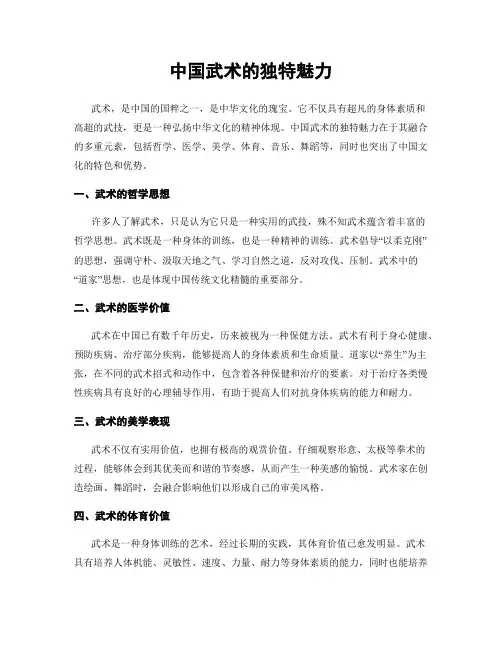 中国武术的独特魅力