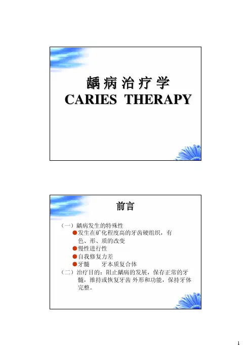 龋病治疗学