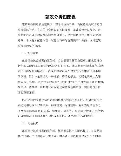 建筑分析图配色