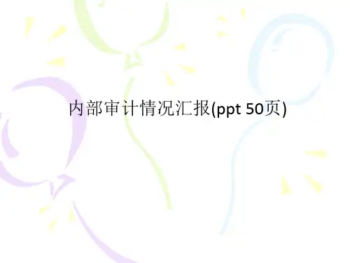 内部审计情况汇报