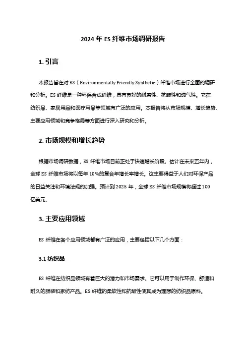 2024年ES纤维市场调研报告