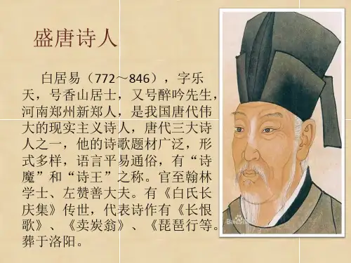 白居易简介_ppt课件