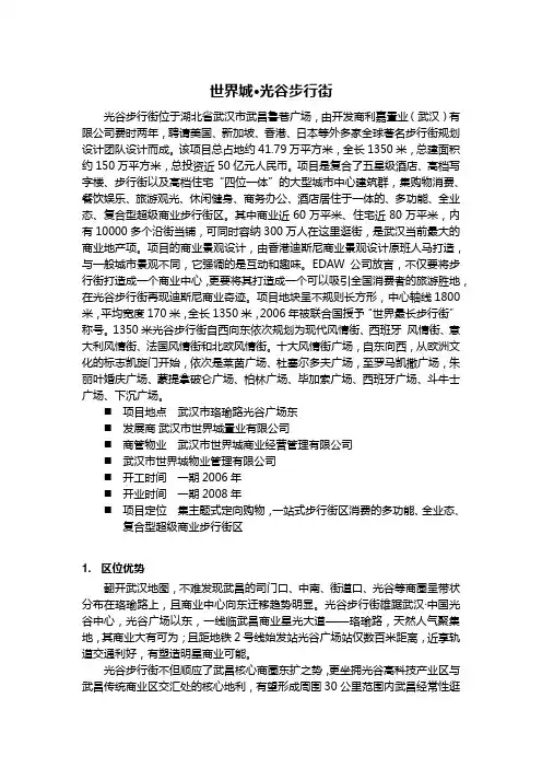世界城光谷步行街案例