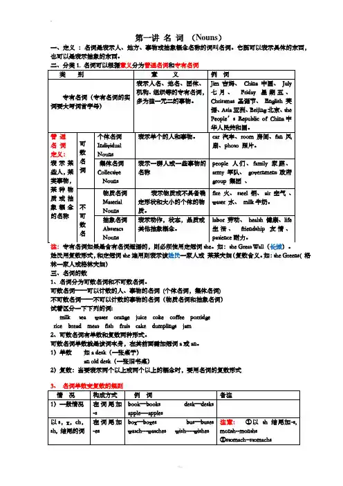 暑假班初一英语讲义