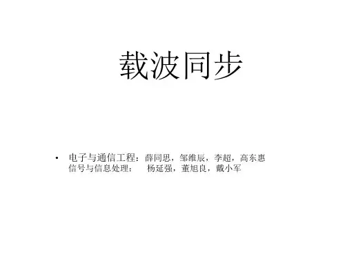 载波同步