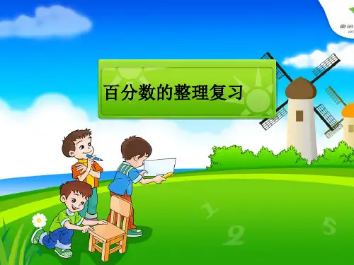 人教版六年级数学上册《百分数整理与复习》(共24张PPT)