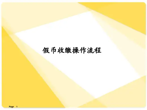 假币收缴操作流程 ppt课件