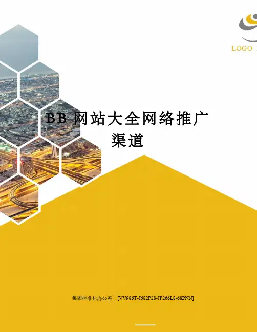 BB网站大全网络推广渠道