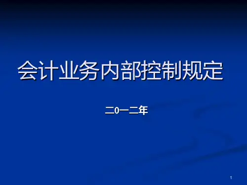 会计内控管理制度PPT课件