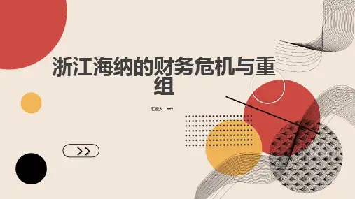浙江海纳的财务危机与重组