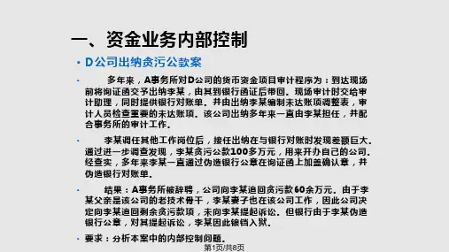 内部控制案例PPT课件