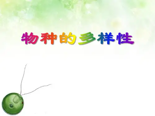 浙教版七年级科学上册 (物种的多样性)课件