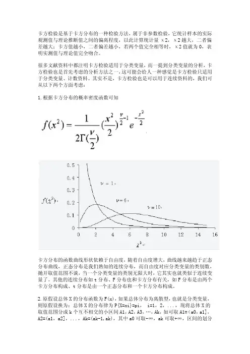 卡方检验的用途