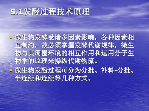 发酵过程控制与优化ppt课件