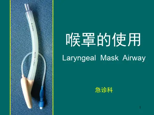 喉罩的使用 ppt课件