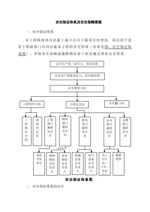 安全保证体系及安全保障措施