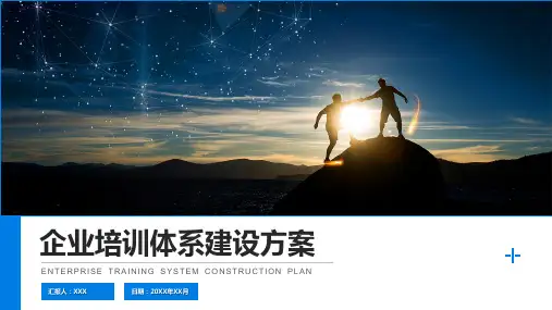 专题课件企业培训体系建设方案辅导PPT课件