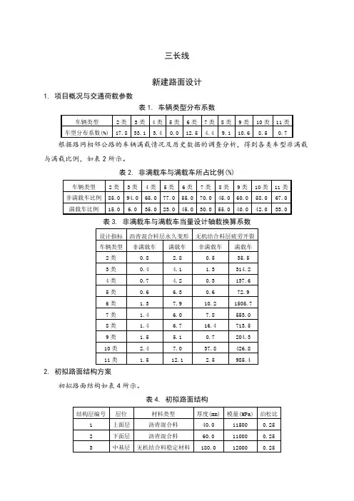 沥青路面计算书