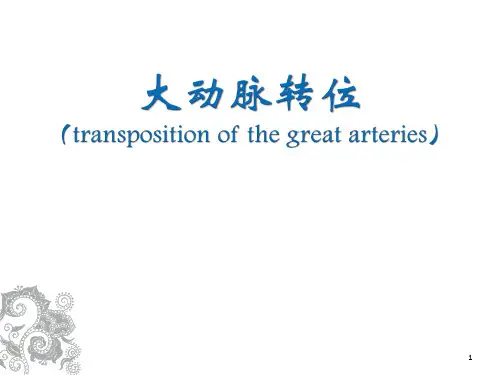 (医学课件)大动脉转位超声诊断