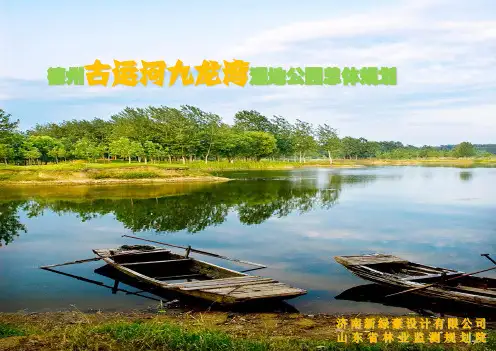 德州古运河九龙湾湿地规划方案 