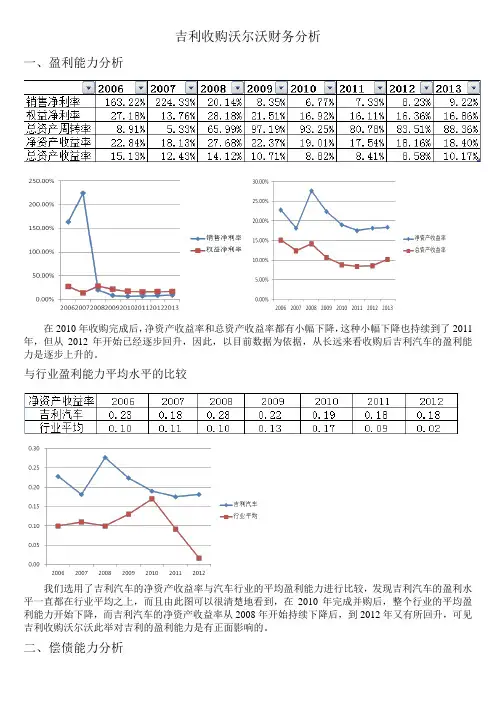 吉利收购沃尔沃内部分析
