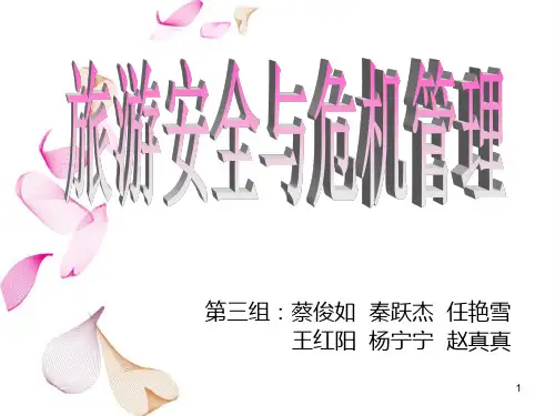旅游危机管理PPT课件