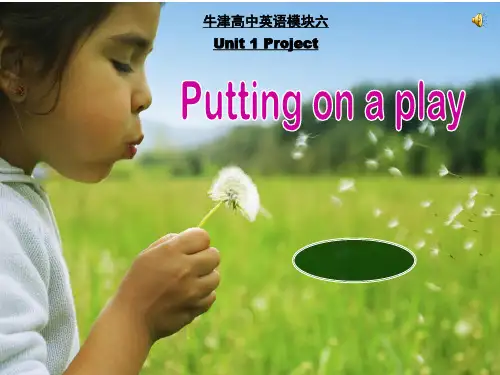 牛津高中英语模块六 Unit 1 Project(共40张PPT)