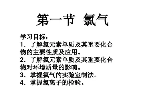 高中化学—氯气