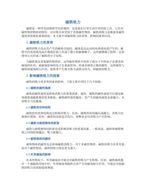 磁铁吸力_精品文档