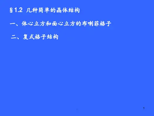 L2-晶体结构与对称性2PPT课件