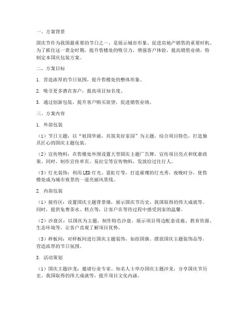 售楼处国庆包装方案