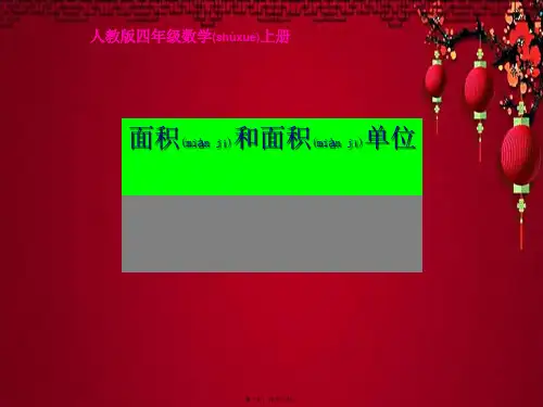四年级数学上册 面积和面积单位 10课件
