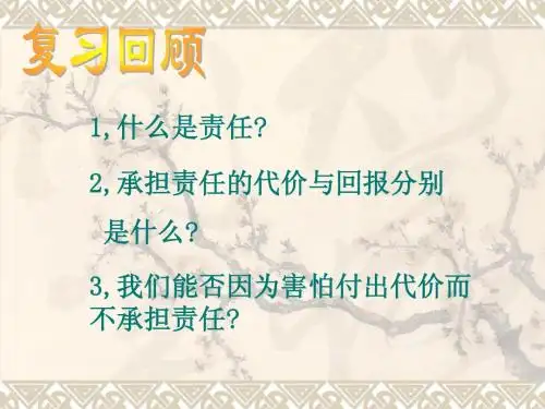 九年级政治责任与角色同在2