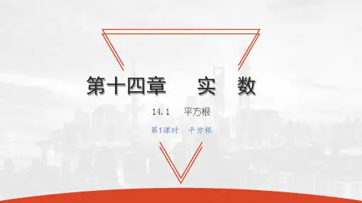 14.1 第1课时 平方根-2020秋冀教版八年级数学上册课件(共24张PPT)