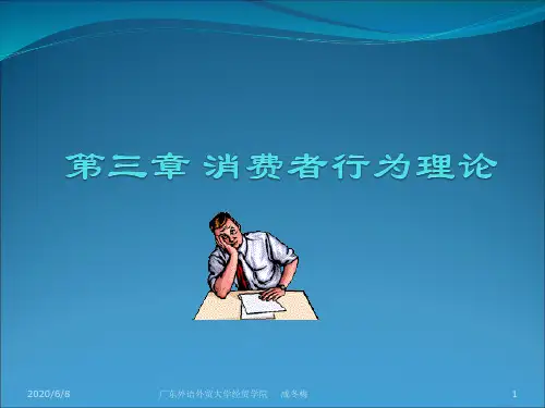 第三章  消费者行为理论