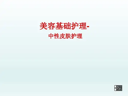 美容基础护理中性皮肤护理