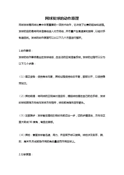 网球发球的动作原理