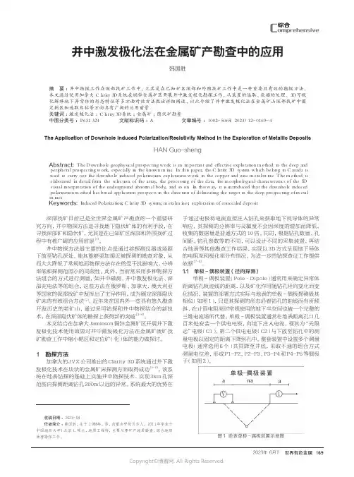 井中激发极化法在金属矿产勘查中的应用