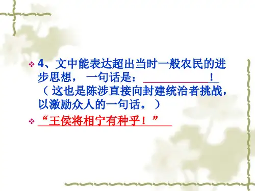 陈涉世家精品复习课件