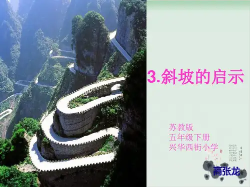五年级下册科学课件斜坡的启示苏教版(共18张PPT)