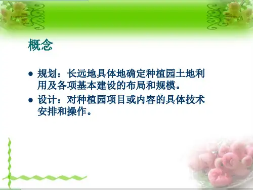 种植园规划设计讲课教案.ppt