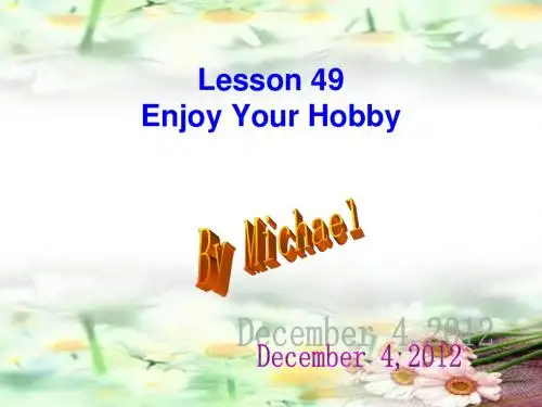 Lesson49( 冀教版八年级英语上册Lesson49课件)